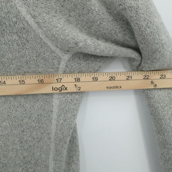 North‎ Face Sweater Womens Large Gray Crescent Sunshine 1/4 Zip Hoodie Outdoor - Picture 5 of 12